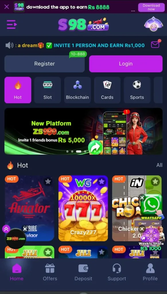 S98 Game Download Apk